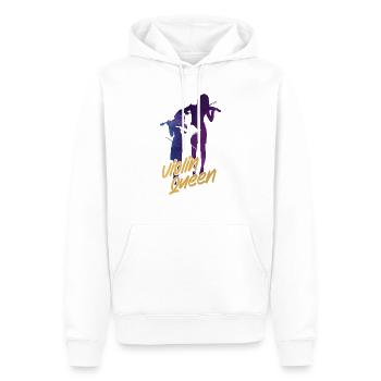 Violon Violoniste Fille Violon Queen - Sweat à capuche Premium bio Homme - blanc - Devant - Nico (187cm)