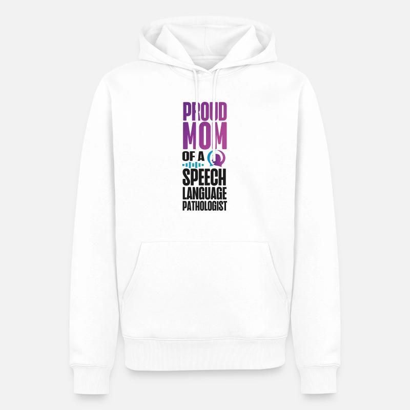 Speech Therapist Therapy Assistant - Männer Premium Bio Hoodie - Weiß