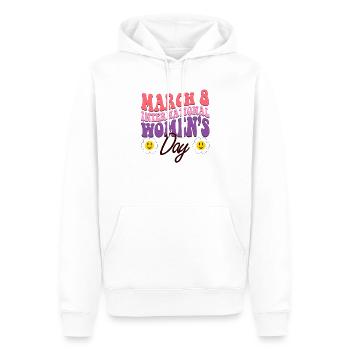 Journée internationale de la femme Classic Vintage - Sweat à capuche Premium bio Homme - blanc - Devant - Nico (187cm)