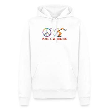 Ingénieur en robotique robotique Tie Dye - Sweat à capuche Premium bio Homme - blanc - Devant - Nico (187cm)