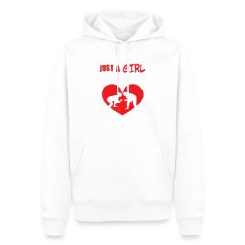 jiu jitsu Fille qui aime le thème drôle - Sweat à capuche Premium bio Homme - blanc - Devant - Nico (187cm)