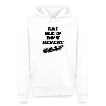 Ruderer Ruderteam Rudersport Rudern Ruderverein - Männer Premium Bio Hoodie - Weiß - Vorne - Nico (187cm)