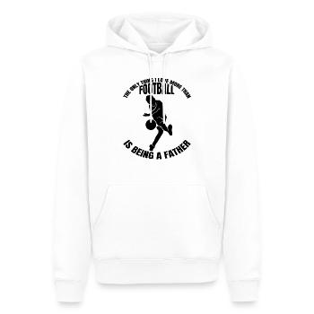 Fußball Vater Fußballmannschaft Fußballspieler - Männer Premium Bio Hoodie - Weiß - Vorne - Nico (187cm)