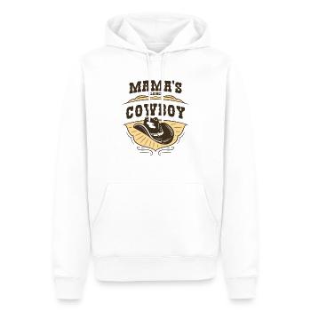 Mama´s kleiner Cowboy - Männer Premium Bio Hoodie - Weiß - Vorne - Nico (187cm)