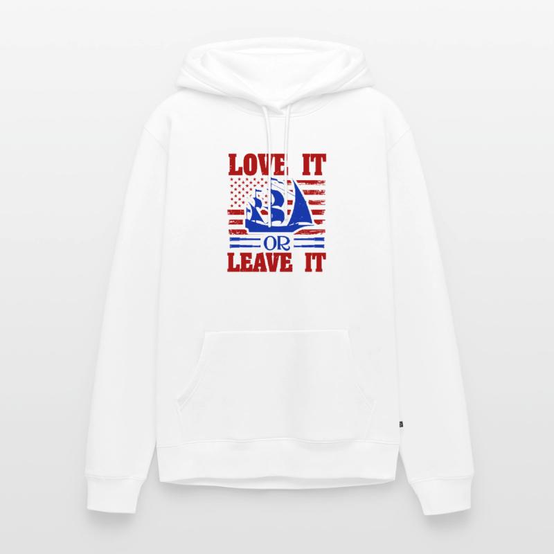 LIEBE ES ODER LASS ES Männer Premium Bio Hoodie