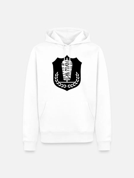 Döner coat of arms - Men’s Premium Organic Hoodie - white