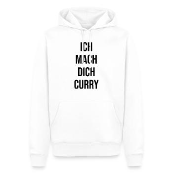 Ich mach dich Curry - Männer Premium Bio Hoodie - Weiß - Vorne - Nico (187cm)