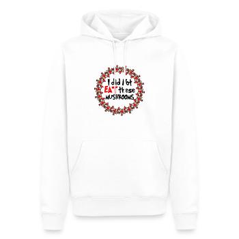 Magic Mushrooms - I did not eat - Men’s Premium Organic Hoodie - white - Front - Nico (187cm)