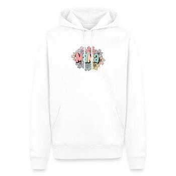 Floral Herz Vintage Farbe Mama - Männer Premium Bio Hoodie - Weiß - Vorne - Nico (187cm)