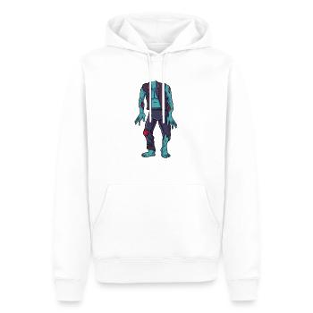 Zombie Costume - Men’s Premium Organic Hoodie - white - Front - Nico (187cm)