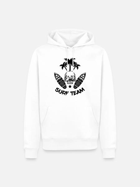 surf team - Männer Premium Bio Hoodie - Weiß