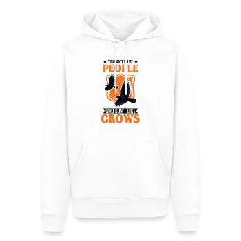 Crow Raven Crow Crow Husbandry Crow Breeder - Men’s Premium Organic Hoodie - white - Front - Nico (187cm)