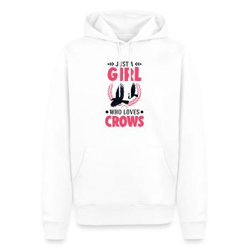 Crow Girl Raven Cow Raven - Men’s Premium Organic Hoodie - white - Front - Nico (187cm)