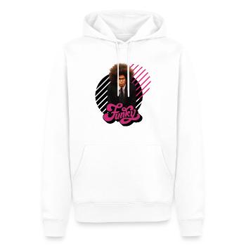 Homme funky - Sweat à capuche Premium bio Homme - blanc - Devant - Nico (187cm)