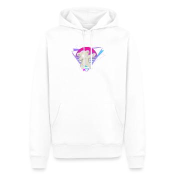 Vaporwave Koala - Männer Premium Bio Hoodie - Weiß - Vorne - Nico (187cm)