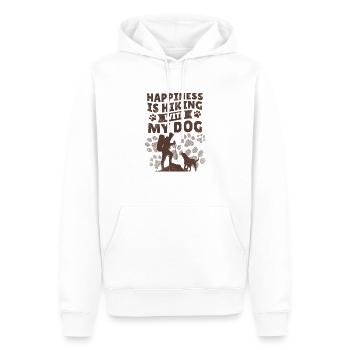 Labrador Wanderung Hunde Wandern Hundebesitzer - Männer Premium Bio Hoodie - Weiß - Vorne - Nico (187cm)