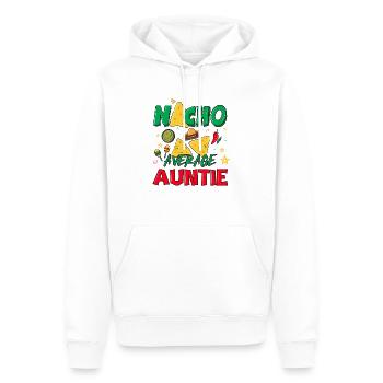 NACHO TANTE MOYENNE 2 - Sweat à capuche Premium bio Homme - blanc - Devant - Nico (187cm)