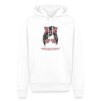 Metal Health Le violeur - Sweat à capuche Premium bio Homme - blanc - Devant - Nico (187cm)