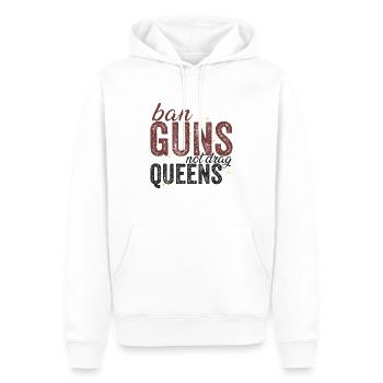 Ban Guns Not Drag Queens - Men’s Premium Organic Hoodie - white - Front - Nico (187cm)