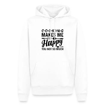 Cooking Makes Me Happy You Not So Much Kitchen Coo - Männer Premium Bio Hoodie - Weiß - Vorne - Nico (187cm)