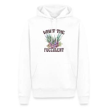 What the fucculent Lustige Sprüche Sukkulenten - Männer Premium Bio Hoodie - Weiß - Vorne - Nico (187cm)