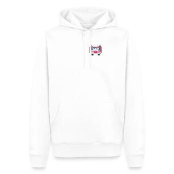 truck lkw busfahrer fernfahrer frauen design pocke - Männer Premium Bio Hoodie - Weiß - Vorne - Nico (187cm)