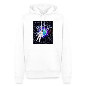 Man in space - Men’s Premium Organic Hoodie - white - Front - Nico (187cm)