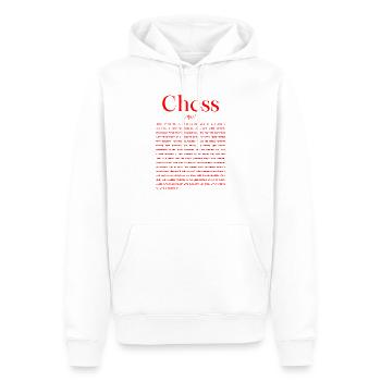 Chess Definition - Men’s Premium Organic Hoodie - white - Front - Nico (187cm)