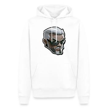 Cool mec - Sweat à capuche Premium bio Homme - blanc - Devant - Nico (187cm)