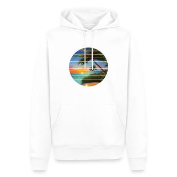 Sommerurlaub Sonne Palme Strand Palmen Insel - Männer Premium Bio Hoodie - Weiß - Vorne - Nico (187cm)