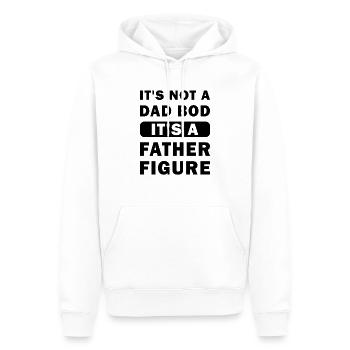 Es ist kein Dad Bod, es ist eine Vaterfigur - Männer Premium Bio Hoodie - Weiß - Vorne - Nico (187cm)