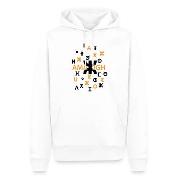 AMAZIGH SYMBOL BERBER Z IMAZIGHEN KABYLEN JUWEL - Männer Premium Bio Hoodie - Weiß - Vorne - Nico (187cm)