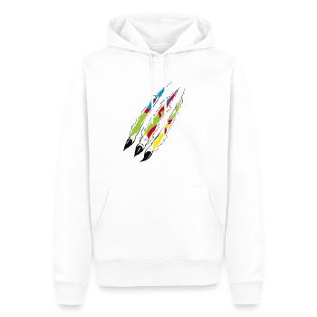 AMAZIGH SYMBOL BERBER Z IMAZIGHEN KABYLISCHES JUWEL - Männer Premium Bio Hoodie - Weiß - Vorne - Nico (187cm)