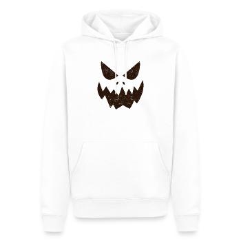 Jack O' Lantern Gesicht Kürbis Halloween lustig - Männer Premium Bio Hoodie - Weiß - Vorne - Nico (187cm)