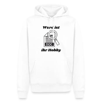 Witziger Serientitel - Optimal für Karneval, Malle - Männer Premium Bio Hoodie - Weiß - Vorne - Nico (187cm)