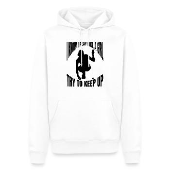 Golfspieler Golfsport Golfplatz Golf Golfverein - Männer Premium Bio Hoodie - Weiß - Vorne - Nico (187cm)