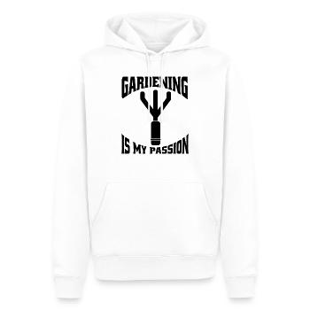 Hobby Gardener Garden Gardener Orchard Gift - Men’s Premium Organic Hoodie - white - Front - Nico (187cm)