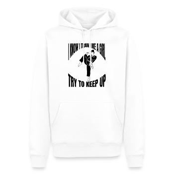 Karate, Hapkido, Judo, Aikido, Martial Arts, Martial Arts - Men’s Premium Organic Hoodie - white - Front - Nico (187cm)