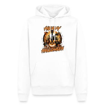Le heavy metal rencontre Halloween - Une célébration des ténèbres - Sweat à capuche Premium bio Homme - blanc - Devant - Nico (187cm)