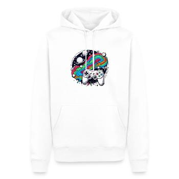 Cosmic Gaming - Men’s Premium Organic Hoodie - white - Front - Nico (187cm)