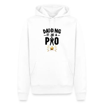Dadding wie ein Profi - Männer Premium Bio Hoodie - Weiß - Vorne - Nico (187cm)