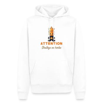 Angehender Stratege Geschenk Schachspieler Anfänger - Männer Premium Bio Hoodie - Weiß - Vorne - Nico (187cm)
