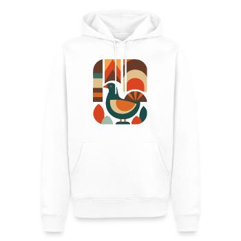 Action de grâce - Sweat à capuche Premium bio Homme - blanc - Devant - Nico (187cm)