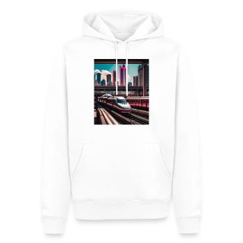 Tokio Bahnhof - Männer Premium Bio Hoodie - Weiß - Vorne - Nico (187cm)