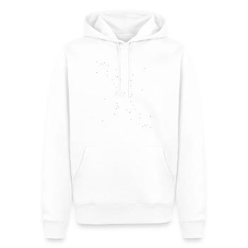 Farbspritzer Distressed Overlay schwarz - Männer Premium Bio Hoodie - Weiß - Vorne - Nico (187cm)