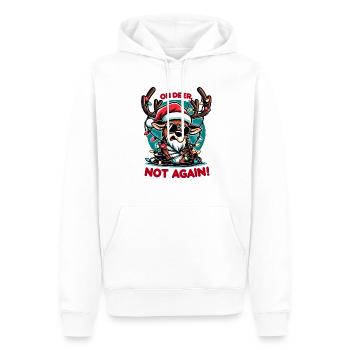 Funny Reindeer - Men’s Premium Organic Hoodie - white - Front - Nico (187cm)