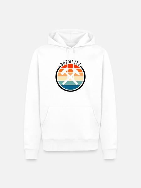 Chemnitz Symbol Design - Männer Premium Bio Hoodie - Weiß