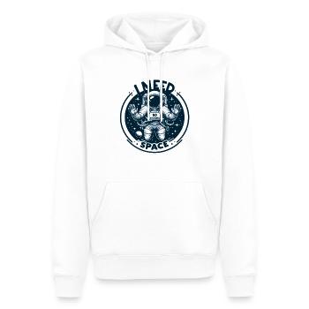 J’ai besoin d’espace - Astronaute dans l’espace - Sweat à capuche Premium bio Homme - blanc - Devant - Nico (187cm)