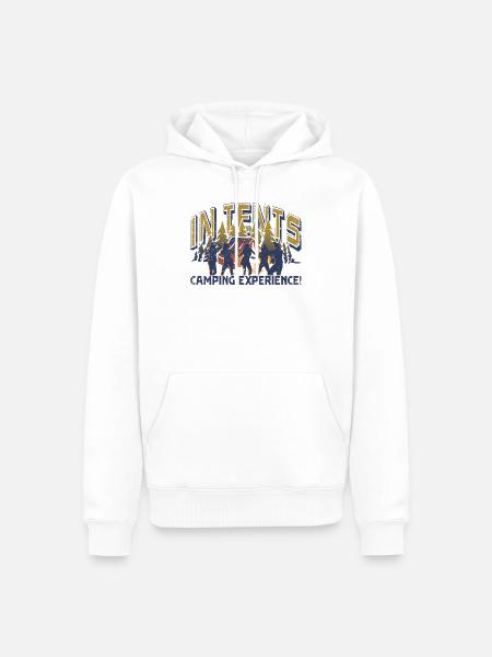 In tents camping experience! - Men’s Premium Organic Hoodie - white