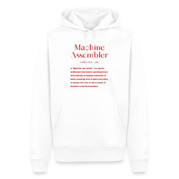 Mechanical engineer - Men’s Premium Organic Hoodie - white - Front - Nico (187cm)